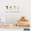 Vinilo infantil frase motivadora : No te rindas